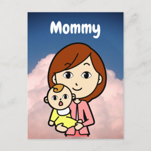 Mommy-Flash-Karte Postkarte