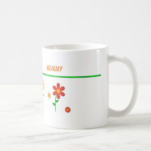 MOMMY FLOWERWERED PERSONALISIERTE MUG KAFFEETASSE
