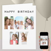 MOMMY Foto Letter Cutout Geburtstagskarte