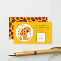 Mommy Giraffe und Calf Baby Shower