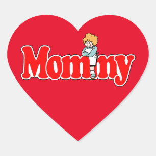 Mommy Herz-Aufkleber