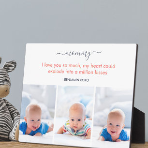 Mommy I Liebe Sie so viel Niedlich Gedicht 3 Foto Fotoplatte