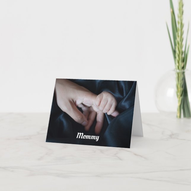 Mommy immer dort Grußkarte Karte (Vorderseite)