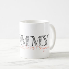 MOMMY Kids nennen Keepake Moderne Typografie Sweet Kaffeetasse