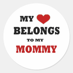 Mommy Liebe Runder Aufkleber