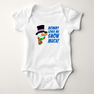 Mommy Lieben Ich schneie viel Baby Strampler