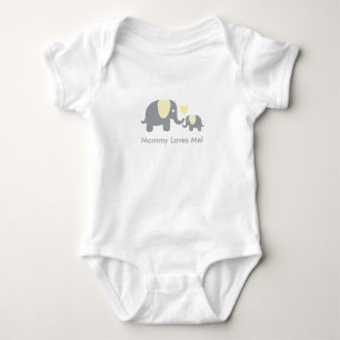Mommy Lieben Me Elefanten Baby Strampler