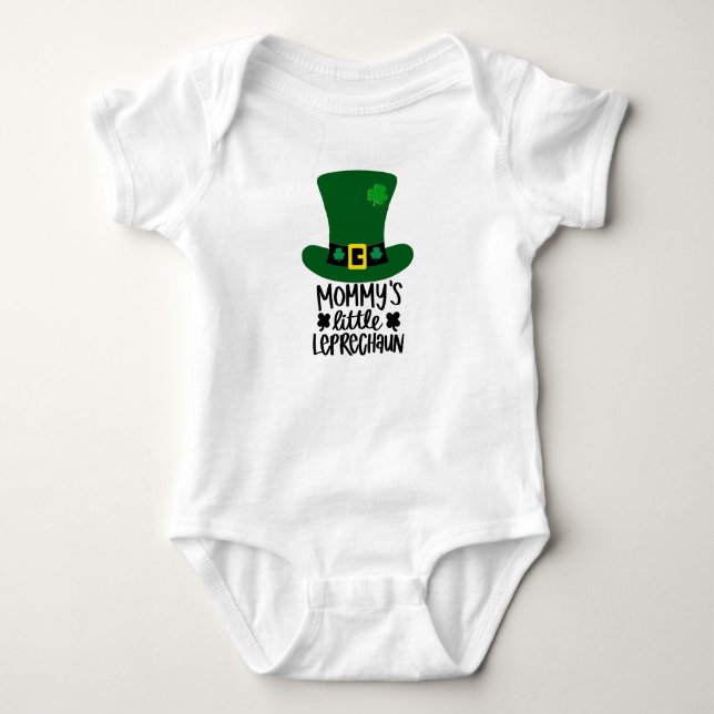 Mommy Little Leprechaun Baby Bodysuit Baby Strampler (Vorderseite)
