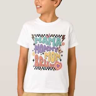 Mommy Mama Bruh Retro Groovy Mütter Day Vintag Mo T-Shirt