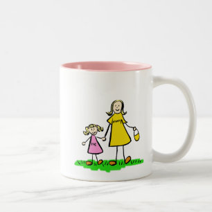 Mommy & Me Blond Little Girl Tasse