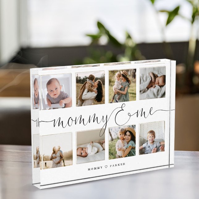 Mommy & Me Elegantes Skript | Foto Grid Collage (Von Creator hochgeladen)