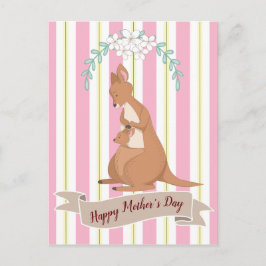 Mommy & Me Kangaroo Postkarte
