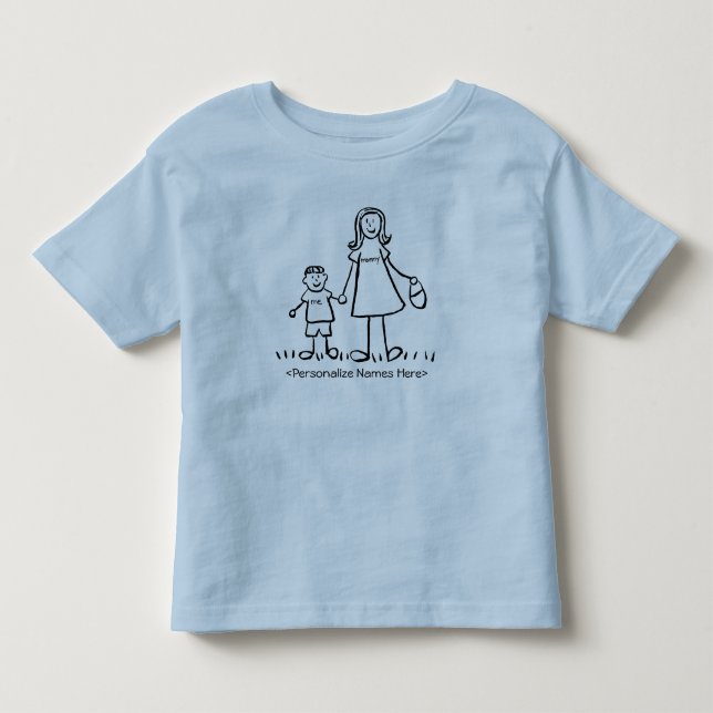 Mommy & Me Little Boy - Mother & Son Shirts (Vorderseite)