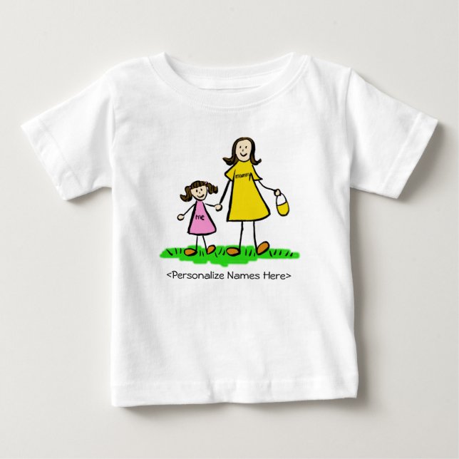 Mommy & Me - Mutter und Tochter Brünettes Shirt (Vorderseite)