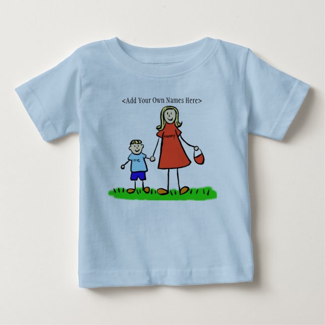 Mommy & Me T - Shirt (Blond - Hinzufügen benutzerd (Vorderseite)