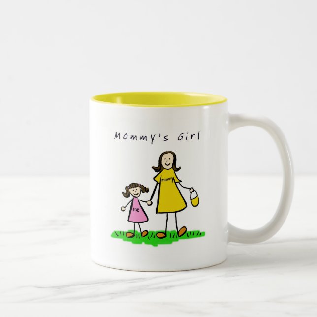 Mommy & Me Tasse (Brünett mit Titel) (Rechts)