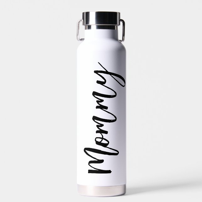 Mommy Modern Script Water Flasche (Vorne)