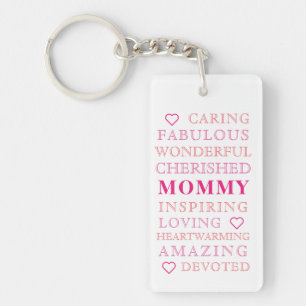 Mommy Modern Typografy Foto Schlüsselanhänger