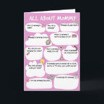 MOMMY Mother Day Questionnaire Card, Fi Einladung<br><div class="desc">MOMMY Mother's Birthday Questionnaire Card, Füllen Sie das Blanks Interview für Mutter, Mutter, Mama, Mama, Mama, Mama, Mama aus.</div>