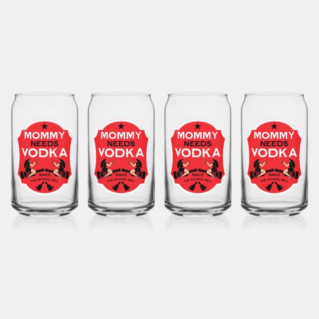 Mommy Needs Vodka Dosenglas (Vorderseite)