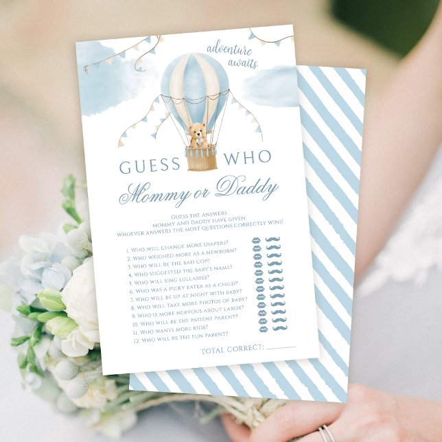 Mommy oder Daddy Air Ballon gebären Babyduschspiel (Von Creator hochgeladen)