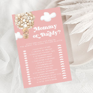 Mommy oder Daddy Teddy Bear Pink Baby Showspiel