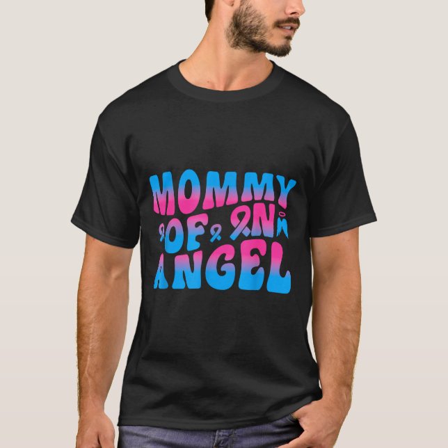 Mommy Of An Angel Infant Loss Remembrance  T-Shirt (Vorderseite)
