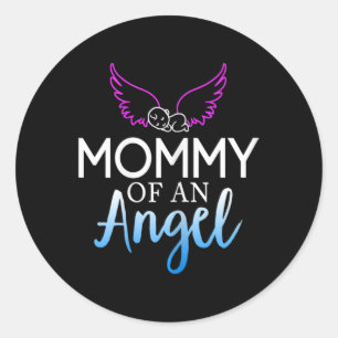 Mommy of an Angel Sids Awareness Month Runder Aufkleber