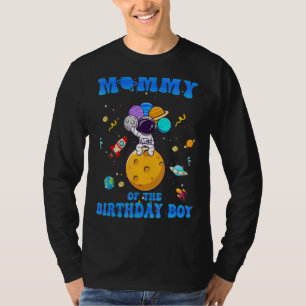 Mommy of the Birthday Boy Astronaut T-Shirt