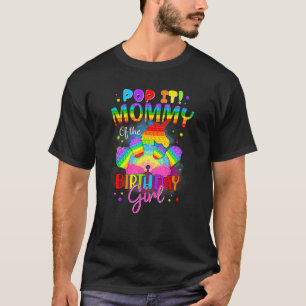 Mommy of the Birthday Girl Unicorn Girls Rainbow P T-Shirt