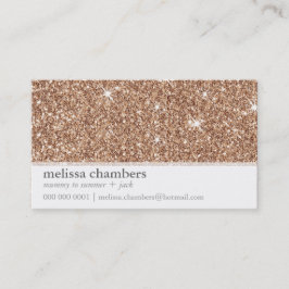 MOMMY PLAYDATE KONTAKT Moderne Rose Gold Glitzer Telefonnummerkarte
