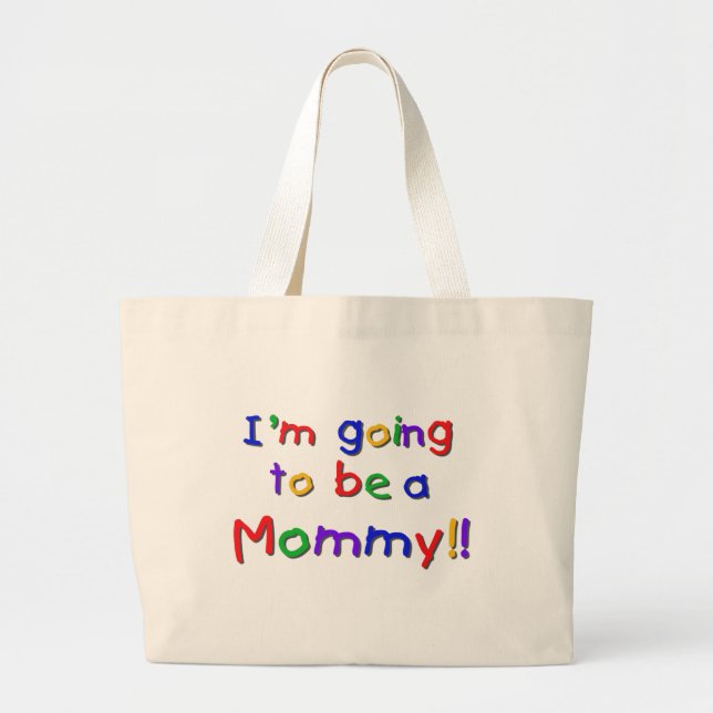 Mommy Primary Colors Jumbo Stoffbeutel (Vorne)