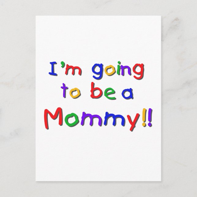 Mommy Primary Colors Postkarte (Vorderseite)