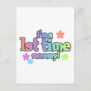 Mommy-Rainbow-T - Shirt und -Geschenke zum 1. Mal Postkarte