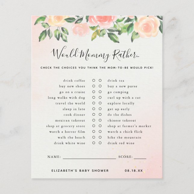 Mommy Rather | Baby Showspiel (Vorderseite)