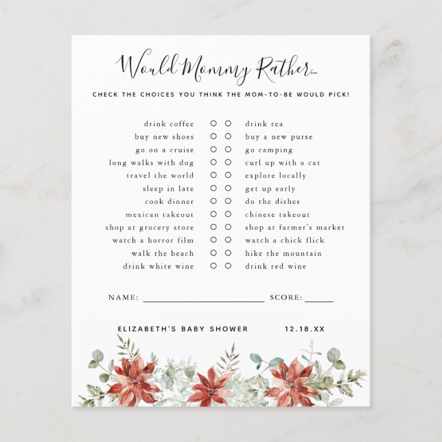 Mommy Rather | Baby Showspiel (Vorderseite)