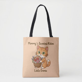 Mommy’s Sweetest Kitten: Whimsical Kids' Tote Tasche