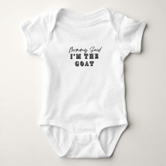 Mommy sagte, ich bin die Ziege Baby Strampler