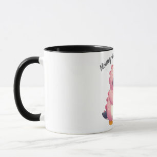 Mommy-Saurus & Baby-Guin-Tasse Tasse