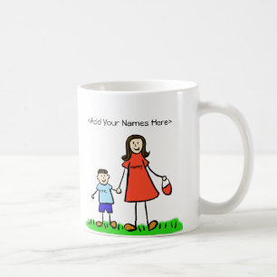 Mommy & Son - Brünette Kaffee- und Kaffeezuckereie Kaffeetasse