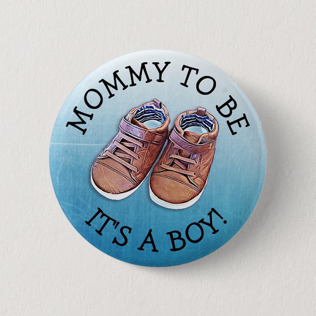 Mommy to be Baby Shower Button (Vorderseite)
