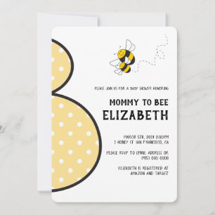 Mommy to be bumblebee Baby Dusche Einladung