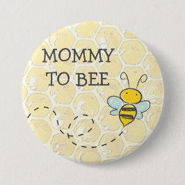 Mommy to be Bumblebee Baby Shower Button