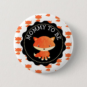 Mommy to be Button Woodlands Theme