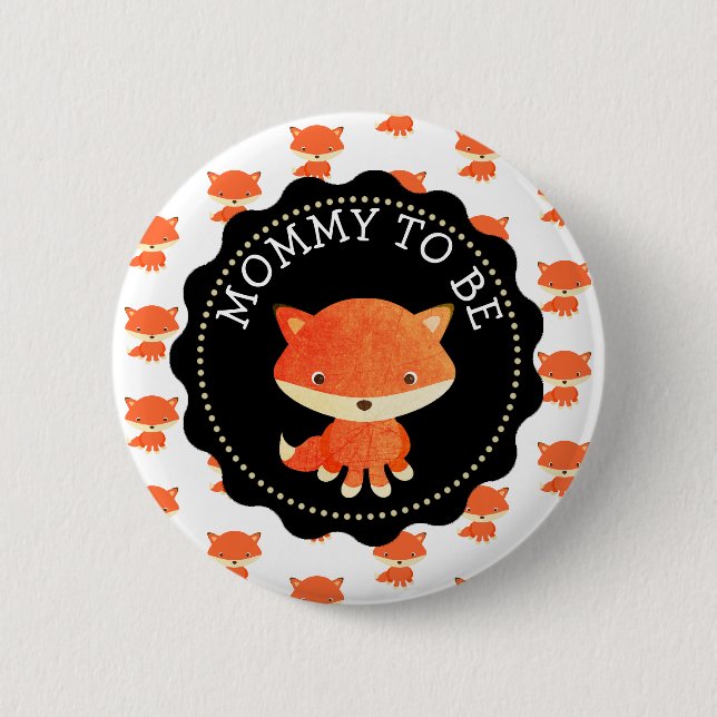 Mommy to be Button Woodlands Theme (Vorderseite)