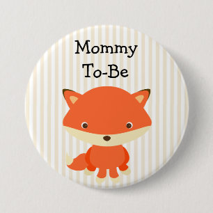 Mommy to be Button Woodlands Theme