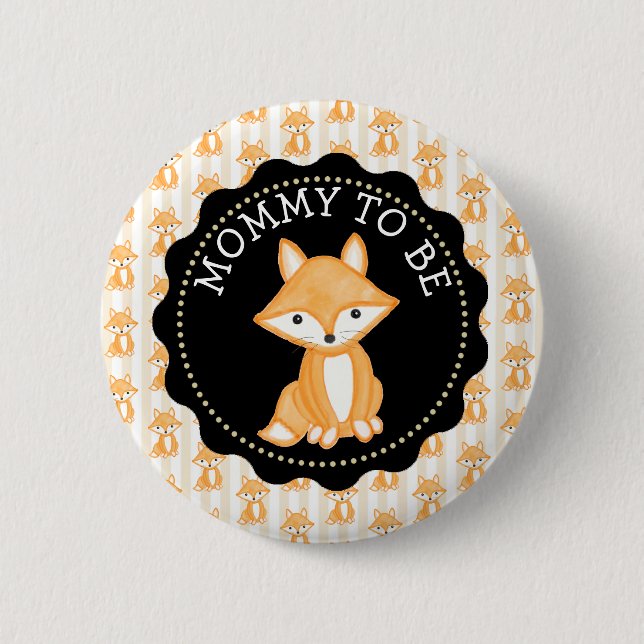 Mommy to be Button Woodlands Theme (Vorderseite)
