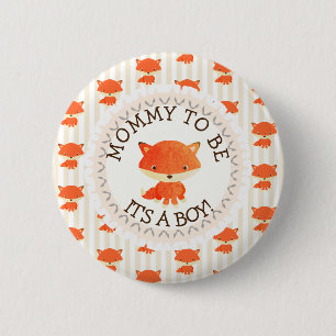 Mommy to be Button Woodlands Theme