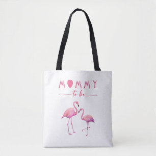 Mommy to be Flamingo Baby Duwer Tote Bag Tasche