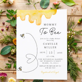 Mommy-to-be Niedliche Babydusche mit Handschrift Einladung